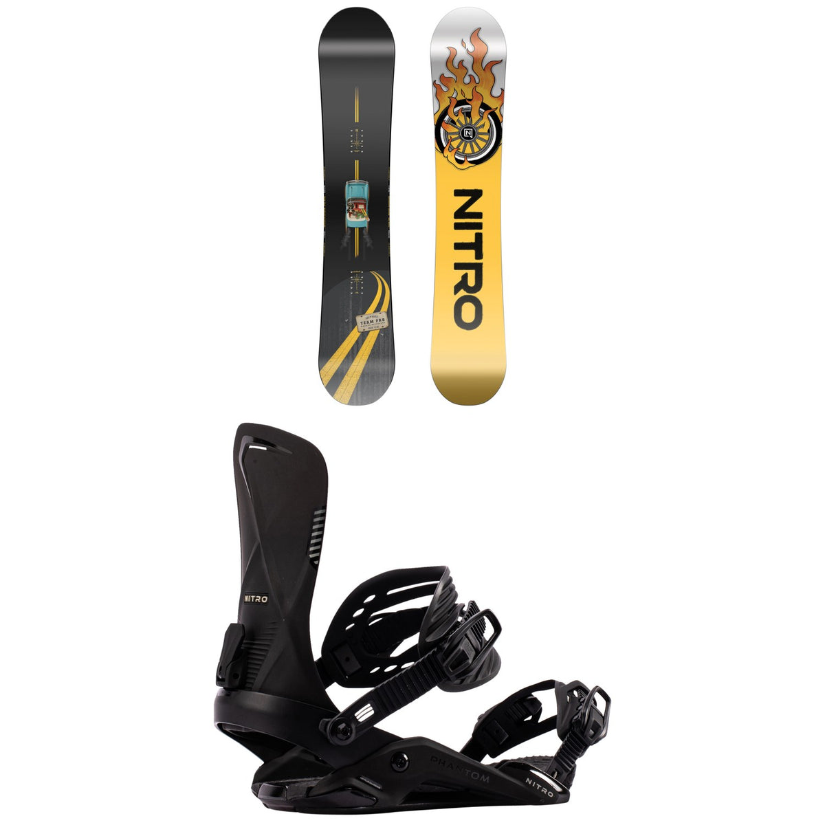 Nitro Team Pro x Marcus Kleveland Snowboard + Phantom Snowboard Bindings 2027