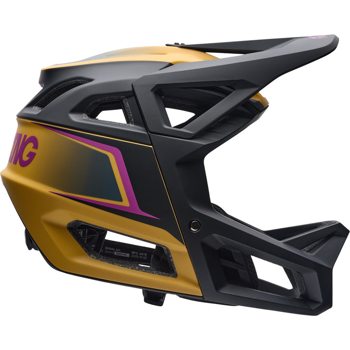 Fox Racing Proframe RS Bike Helmet Heatstack Dark Yellow