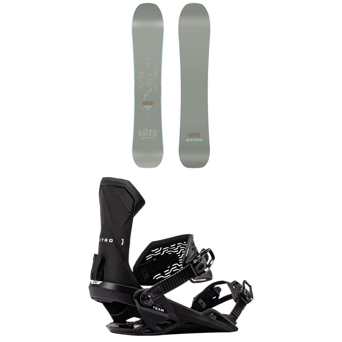 Nitro Banker Snowboard + Team Snowboard Bindings 2027