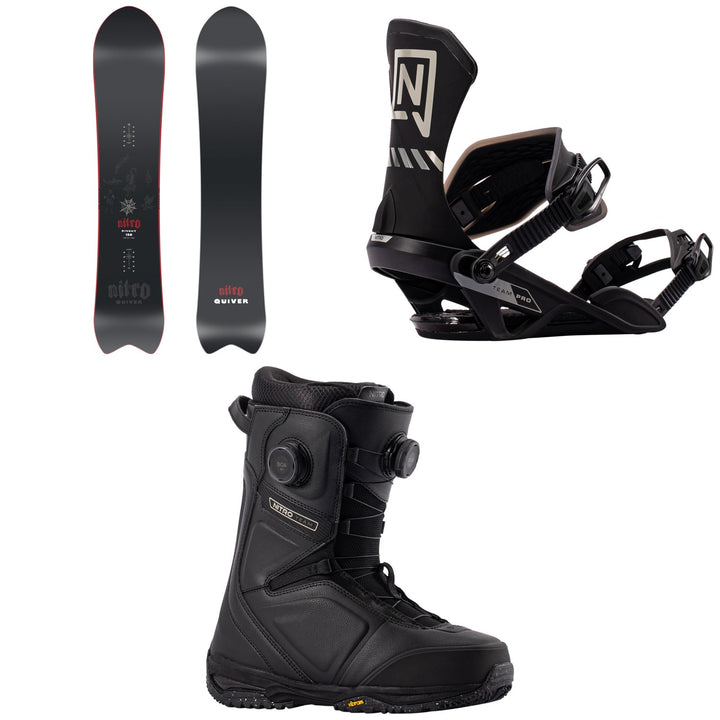 Nitro Dinghy Snowboard + Team Pro Snowboard Bindings + Team Boa Snowboard Boots 2027