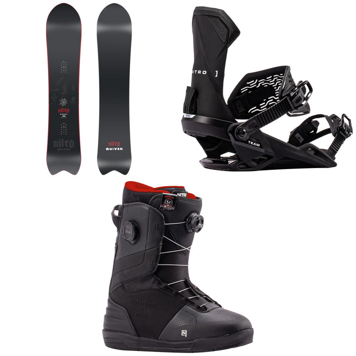 Nitro Dinghy Snowboard + Team Snowboard Bindings + Venture Boa Snowboard Boots 2027