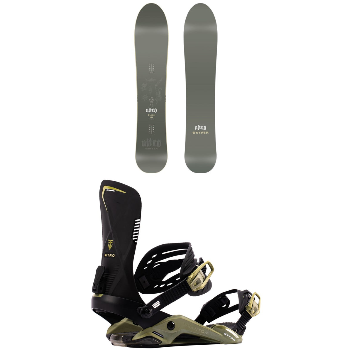Nitro Slash Snowboard + Phantom Snowboard Bindings 2027