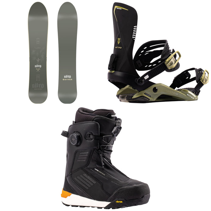 Nitro Slash Snowboard + Phantom Snowboard Bindings + Vertical TLS + Snowboard Boots 2027