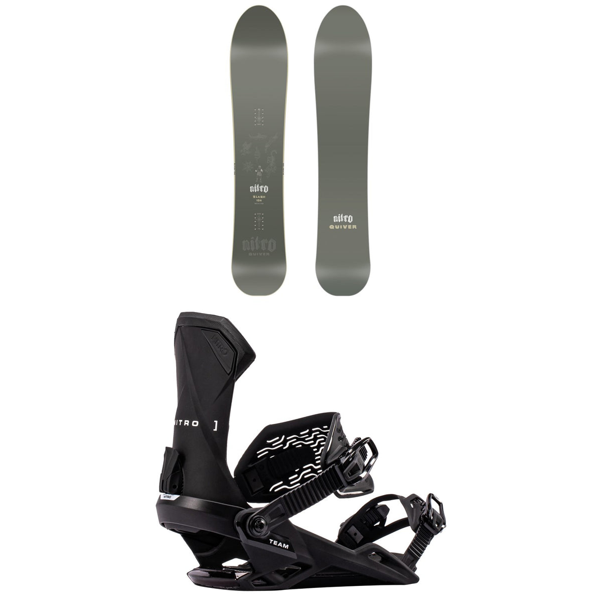 Nitro Slash Snowboard + Team Snowboard Bindings 2027