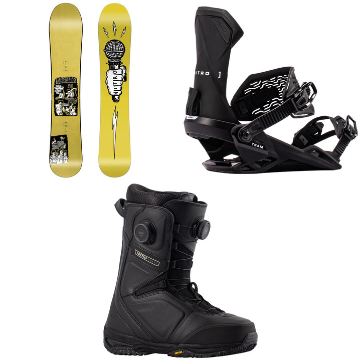 Nitro Alternator Snowboard + Team Snowboard Bindings + Team Boa Snowboard Boots 2027
