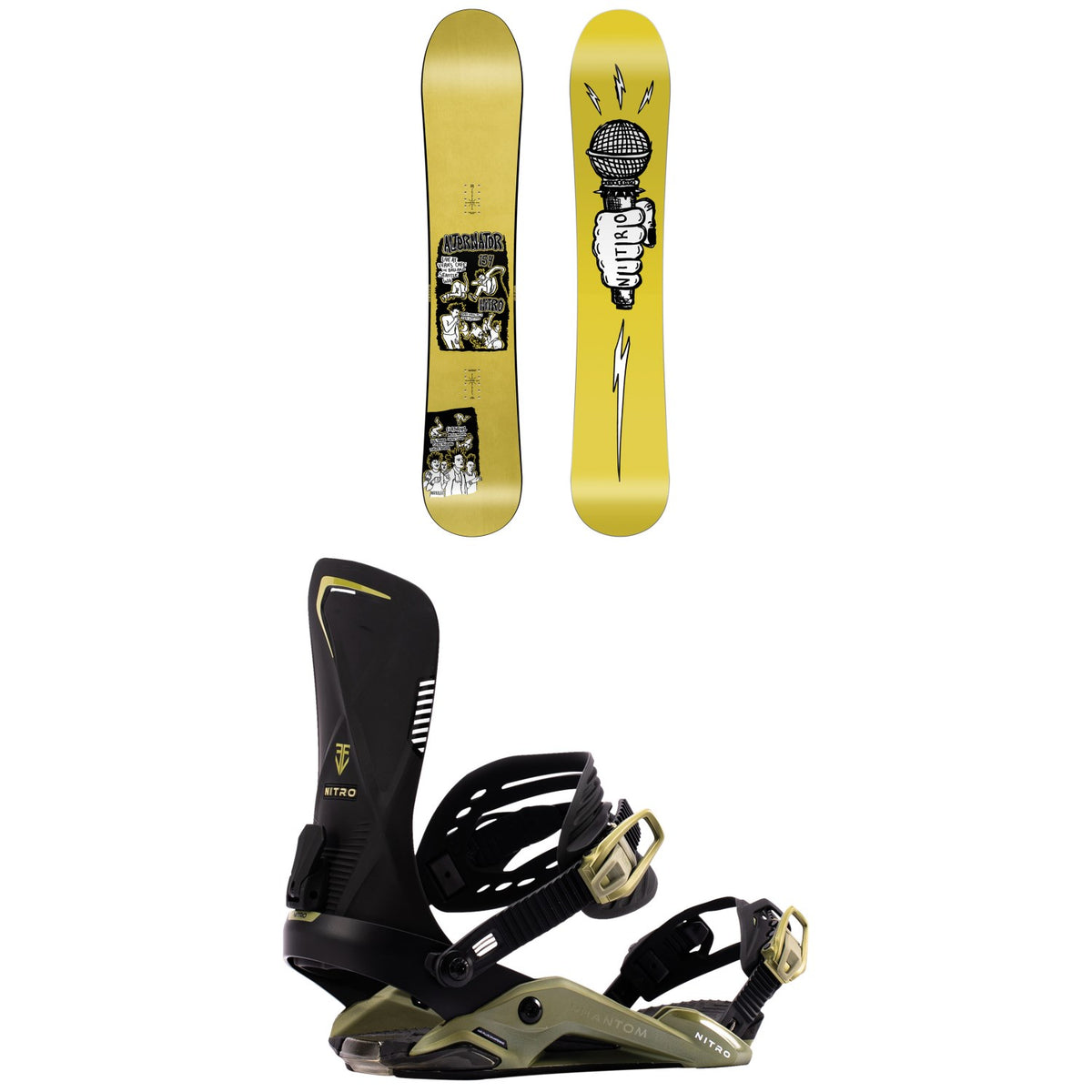 Nitro Alternator Snowboard + Phantom Snowboard Bindings 2027