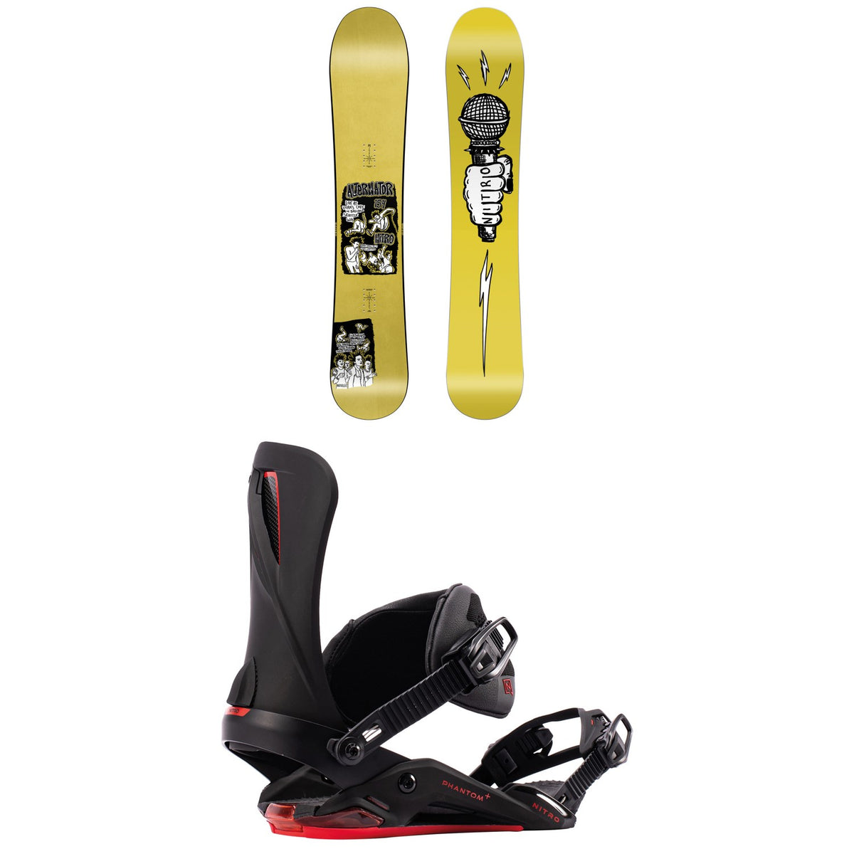 Nitro Alternator Snowboard + Phantom + Snowboard Bindings 2027