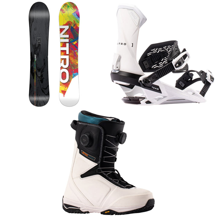 Nitro Alternator FX Snowboard + Team Snowboard Bindings + Team Boa Snowboard Boots 2027