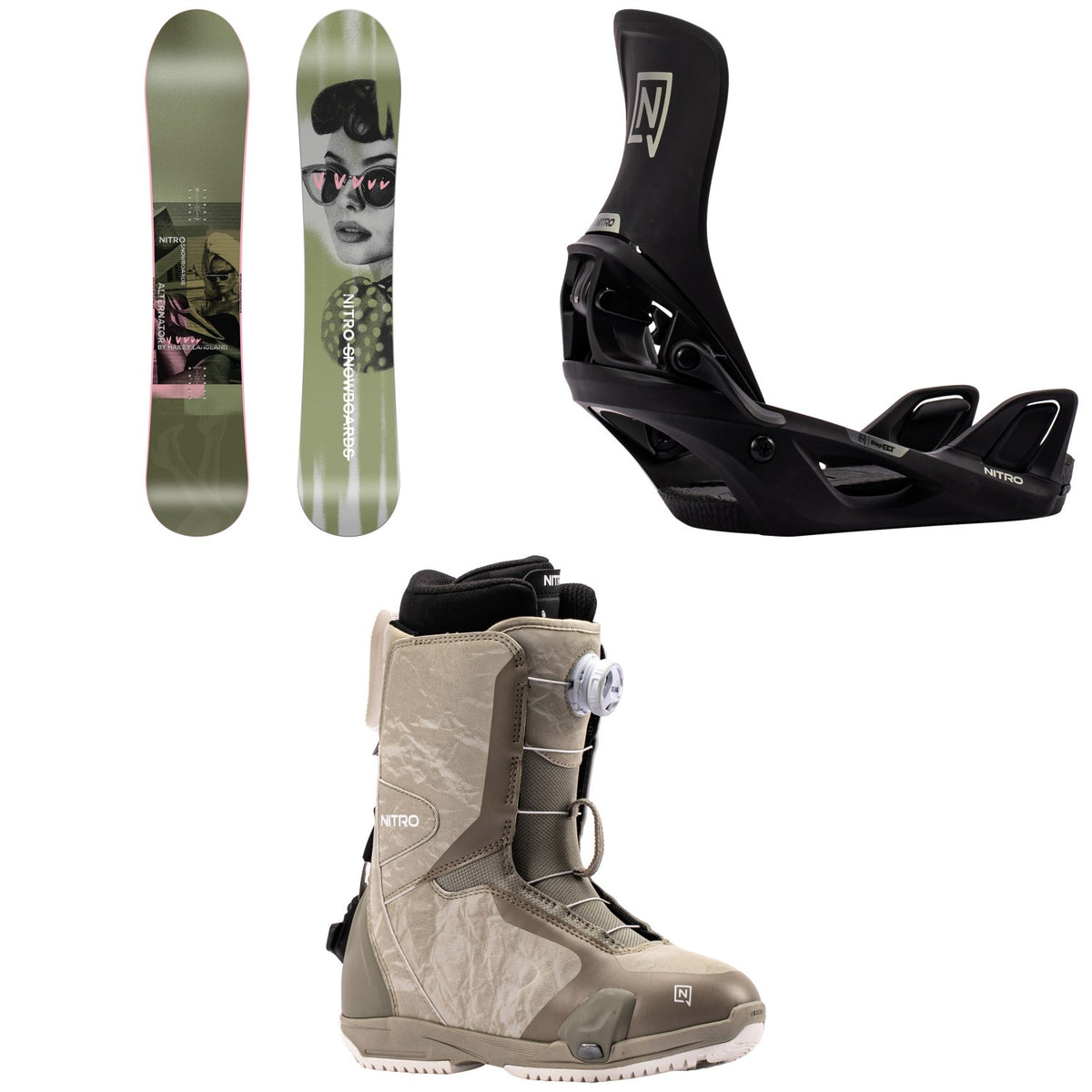 Nitro Alternator x Hailey Snowboard + Step On Snowboard Bindings + Scala Boa Step On Snowboard Boots - Women's 2027
