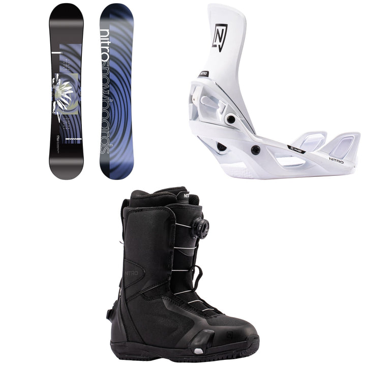 Nitro Fate Snowboard + Step On Snowboard Bindings + Scala Boa Step On Snowboard Boots - Women's 2027