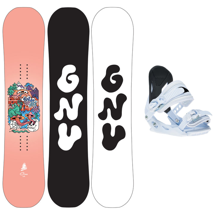 GNU Playdate Grom Snowboard Package - Kids' 2027