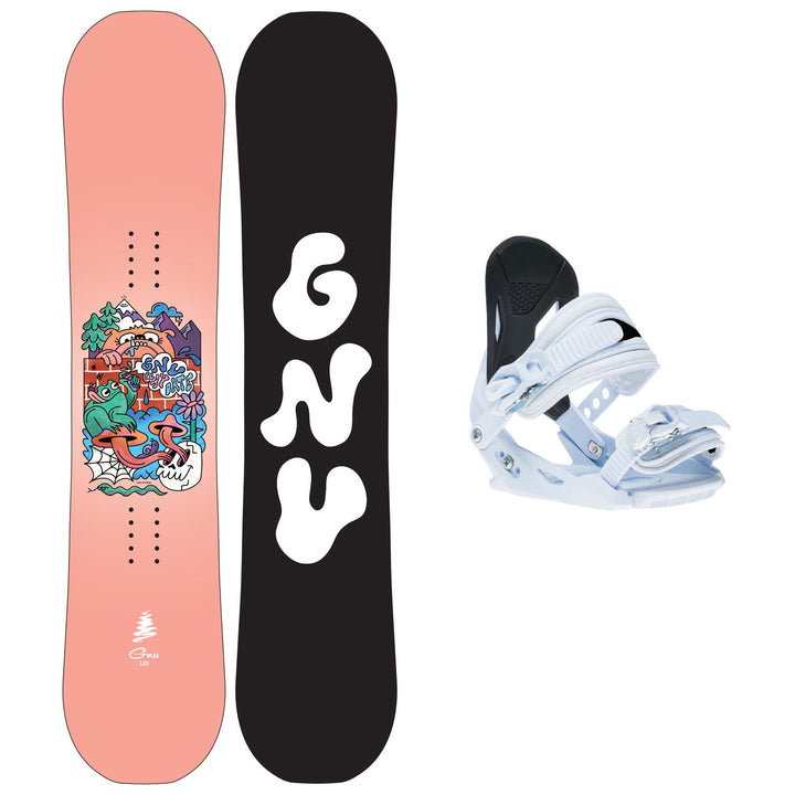 GNU Playdate Grom Snowboard Package - Kids' 2027
