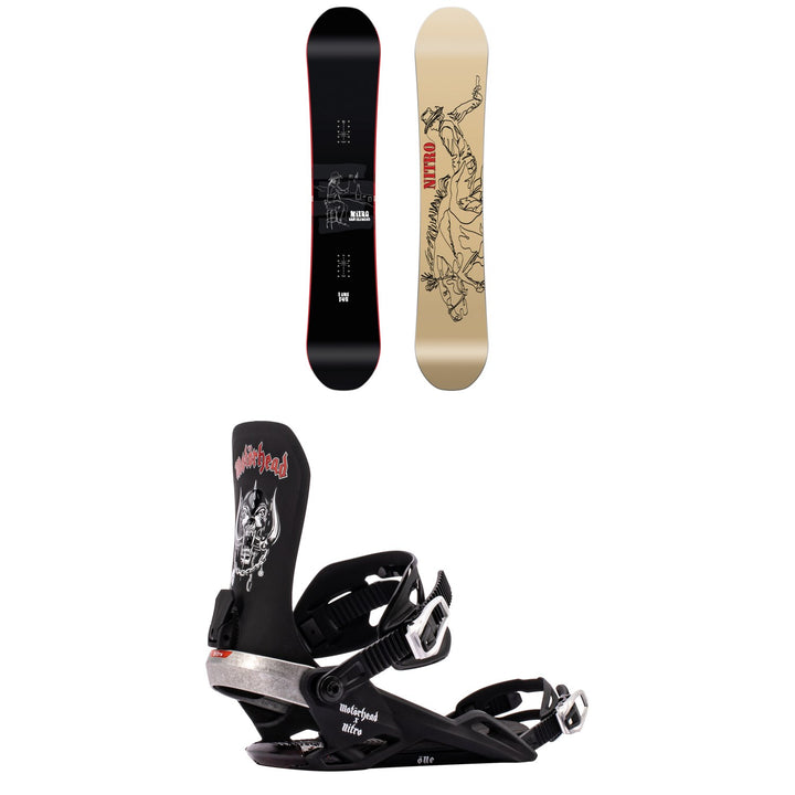 Nitro T1 Snowboard + One Snowboard Bindings 2027