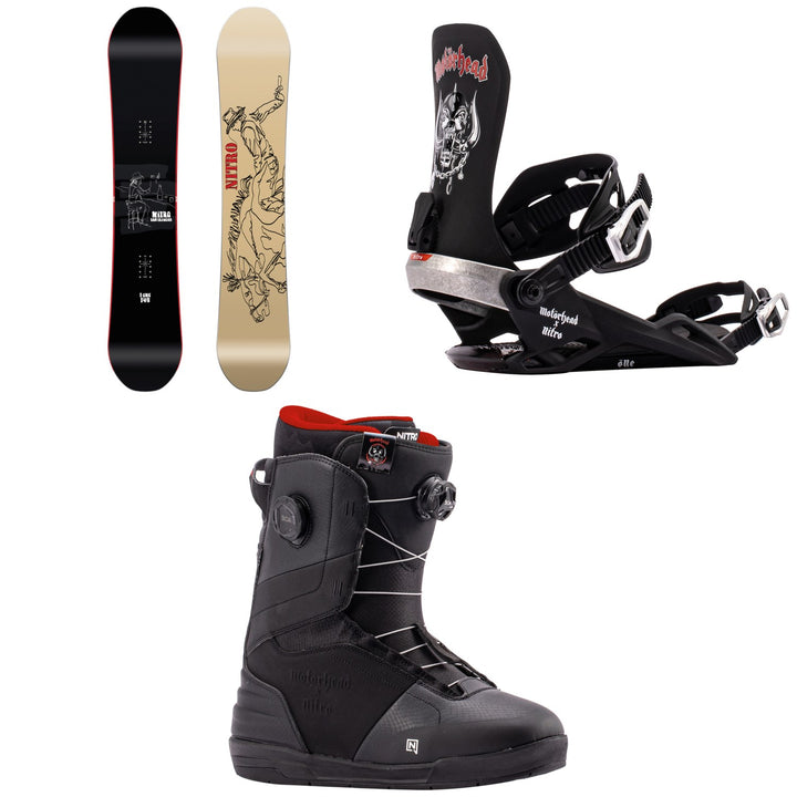 Nitro T1 Snowboard + One Snowboard Bindings + Venture Boa Snowboard Boots 2027