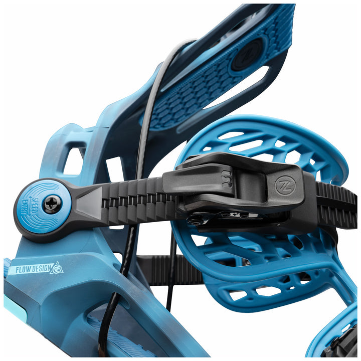 Nidecker Flow Fenix Snowboard Bindings Cyber Blue