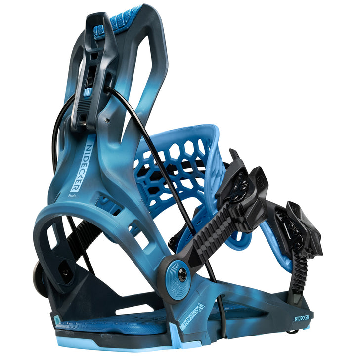 Nidecker Flow Fenix Snowboard Bindings Cyber Blue