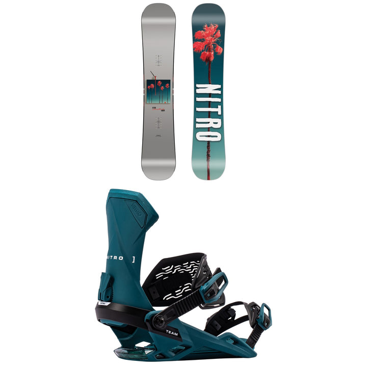 Nitro Cheap Thrills Snowboard + Team Snowboard Bindings 2027