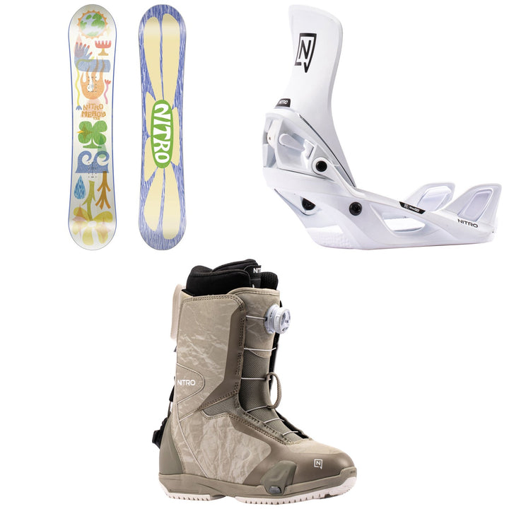 Nitro Mercy Snowboard + Step On Snowboard Bindings + Scala Boa Step On Snowboard Boots - Women's 2027