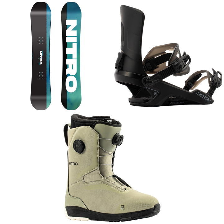 Nitro Prime Chroma Snowboard + Rambler Snowboard Bindings + Sentinel Boa Snowboard Boots 2027