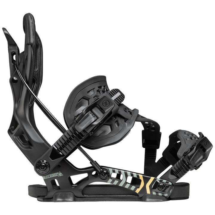 Nidecker Flow NX2 Hybrid Snowboard Bindings 2027 Black