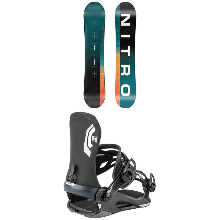 Nitro Future Team Snowboard + Charger Mini Snowboard Bindings - Kids' 2027