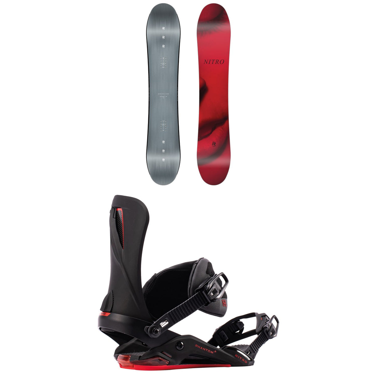 Nitro Santoku Snowboard + Phantom + Snowboard Bindings 2027