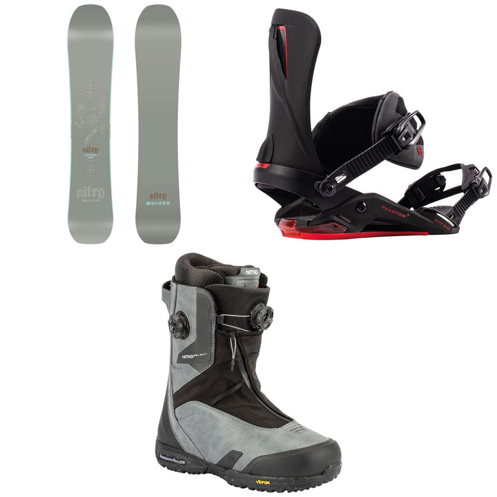 Nitro Banker Snowboard + Phantom + Snowboard Bindings + Select Boa Snowboard Boots 2027