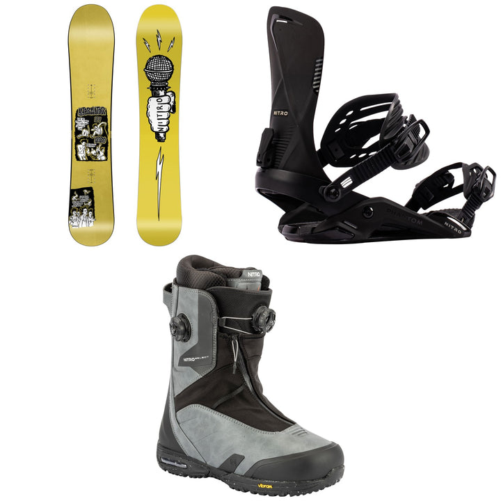 Nitro Alternator Snowboard + Phantom Snowboard Bindings + Select Boa Snowboard Boots 2027