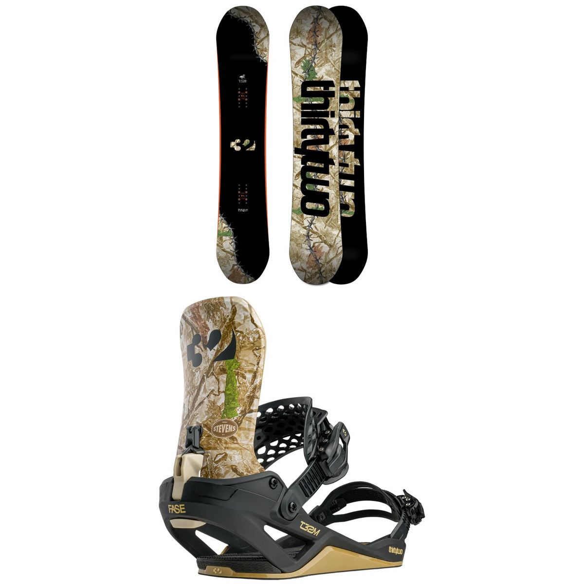 thirtytwo T32M Snowboard + T32M FASE Snowboard Bindings 2027
