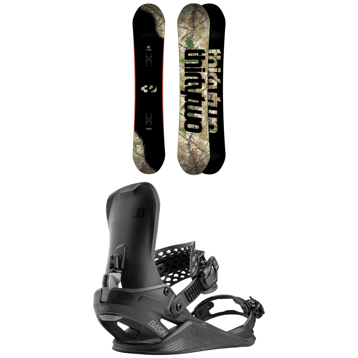 thirtytwo T32M Snowboard + Basin FASE Snowboard Bindings 2027