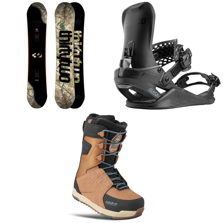 thirtytwo T32M Snowboard + Basin FASE Snowboard Bindings + Lashed Snowboard Boots 2027