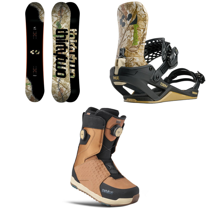 thirtytwo T32M Snowboard + T32M FASE Snowboard Bindings + Lashed Double Boa Snowboard Boots 2027