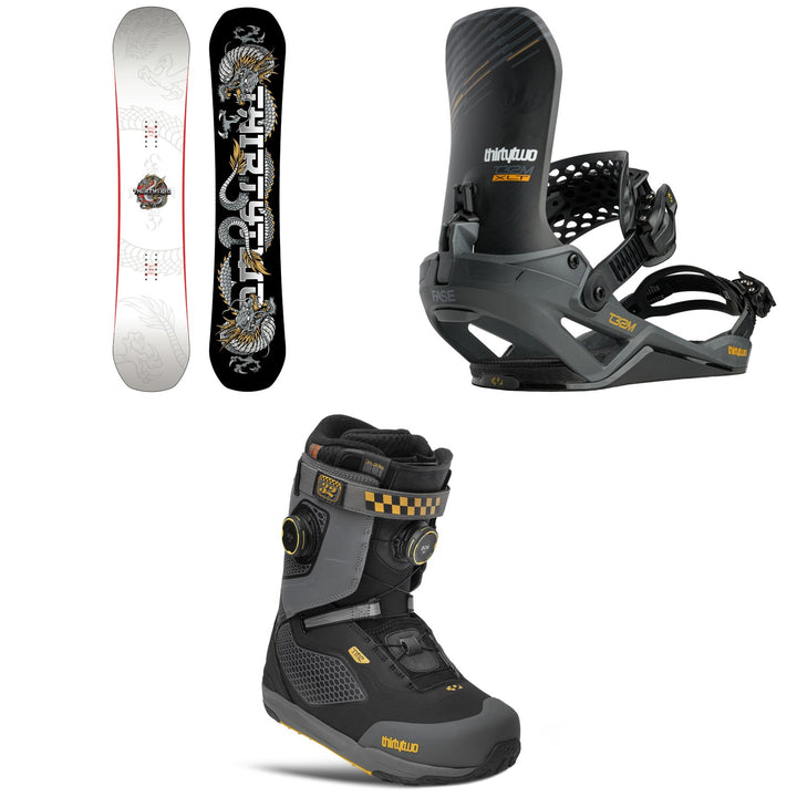 thirtytwo T32M Carbon Snowboard + T32M XLT FASE Snowboard Bindings + TM-2 XLT Double Boa Snowboard Boots 2027