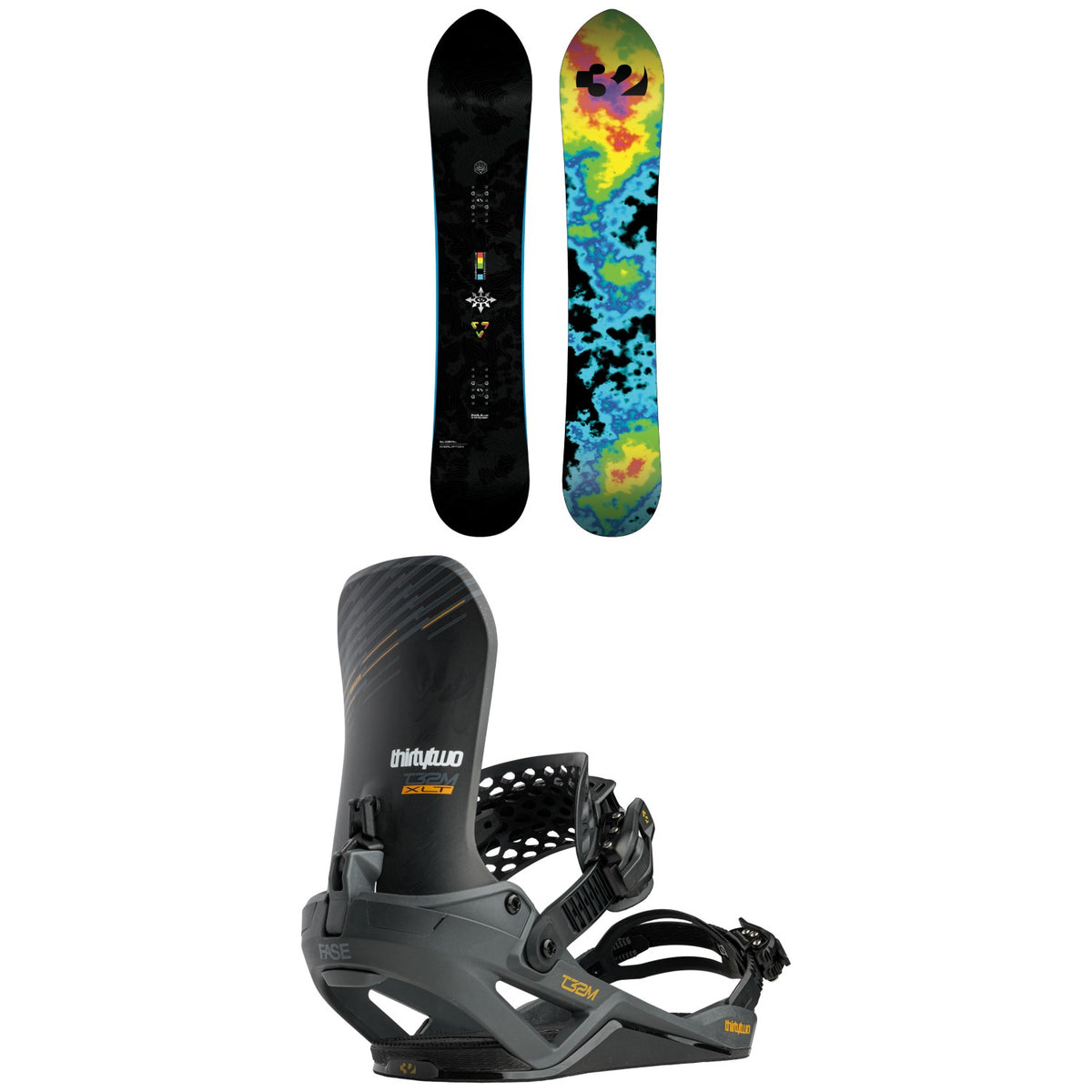 thirtytwo Atmosphere Snowboard + T32M XLT FASE Snowboard Bindings 2027