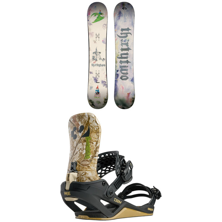 thirtytwo Middle Earth Pro Snowboard + T32M FASE Snowboard Bindings 2027