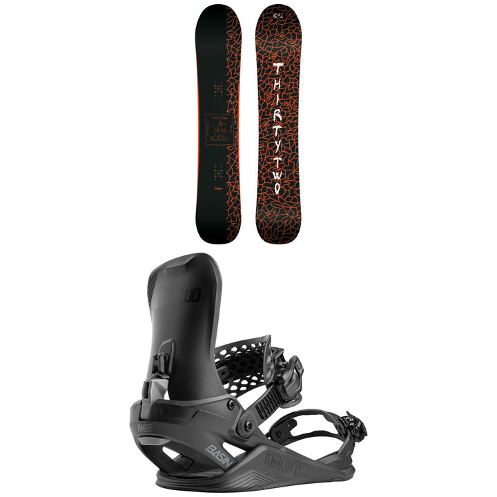thirtytwo SNAFU Snowboard + Basin FASE Snowboard Bindings 2027