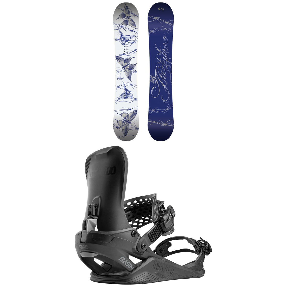 thirtytwo Gemini Snowboard + Basin FASE Snowboard Bindings - Women's 2027