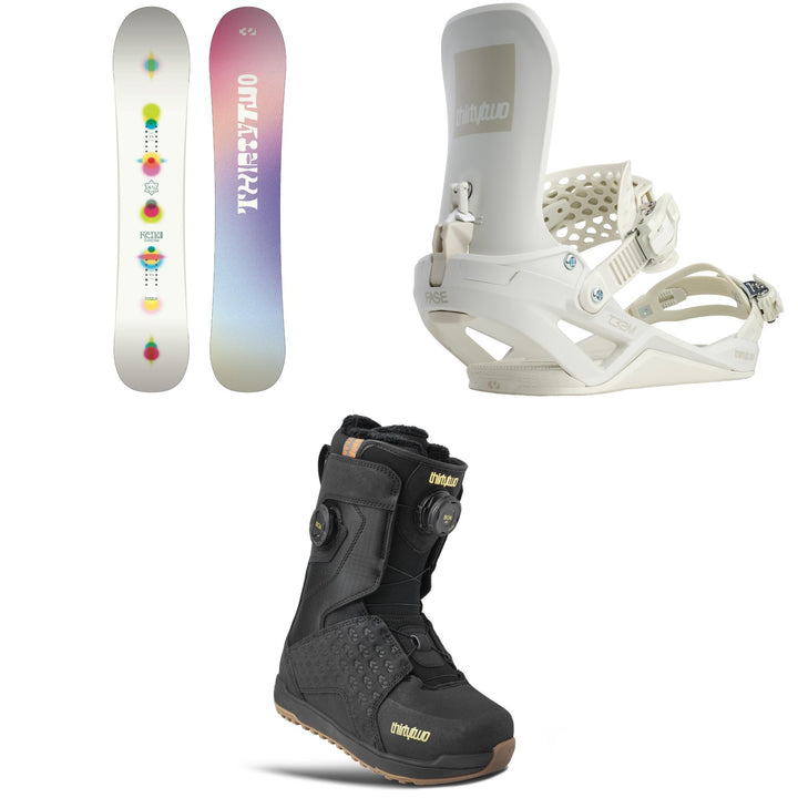 thirtytwo Reiki Snowboard + T32M FASE Snowboard Bindings + Lashed Double Boa Snowboard Boots - Women's 2027