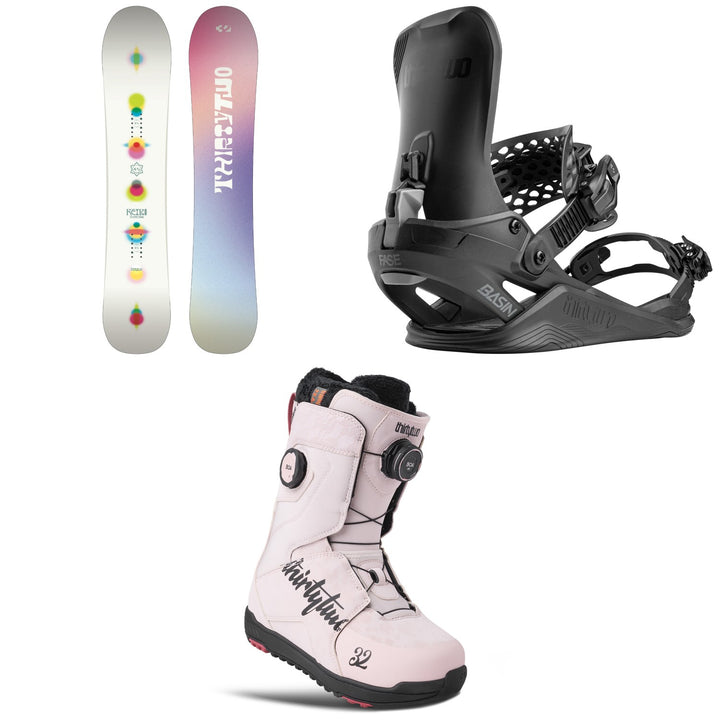 thirtytwo Reiki Snowboard + Basin FASE Snowboard Bindings + Lashed Double Boa Snowboard Boots - Women's 2027