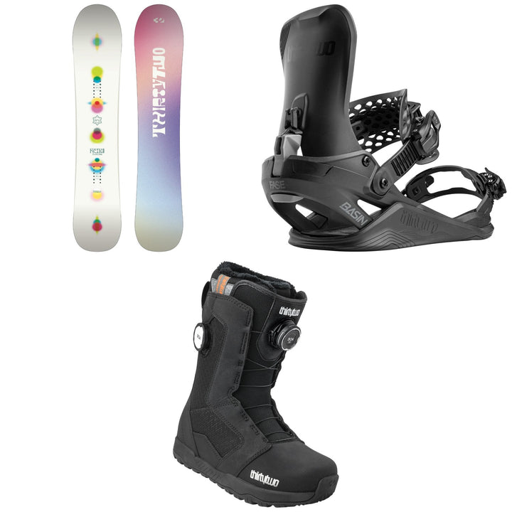 thirtytwo Reiki Snowboard + Basin FASE Snowboard Bindings + STW Double Boa Snowboard Boots - Women's 2027