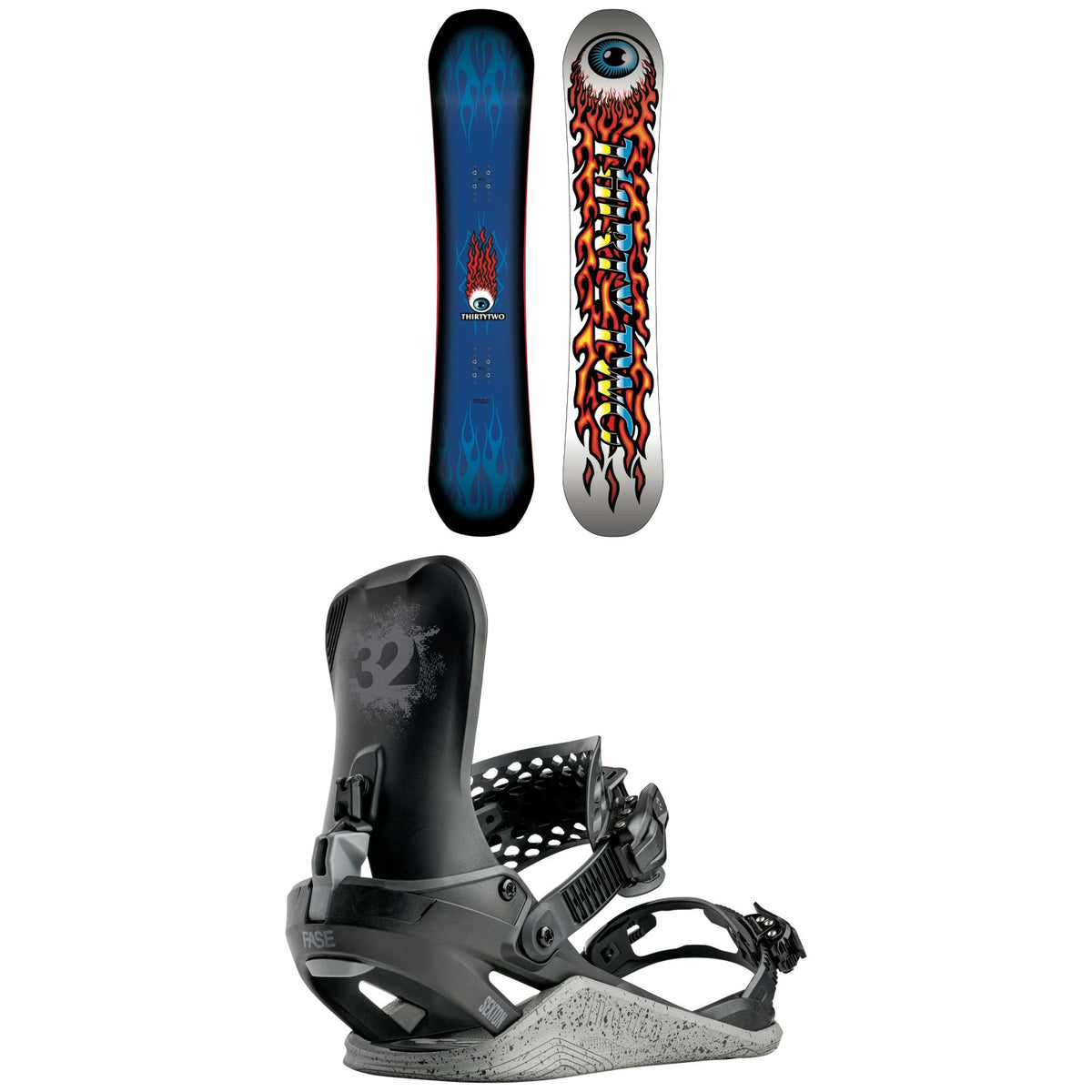 thirtytwo Cold World Snowboard + Basin FASE Snowboard Bindings 2027
