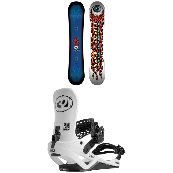 thirtytwo Cold World Snowboard + T32M FASE Snowboard Bindings 2027