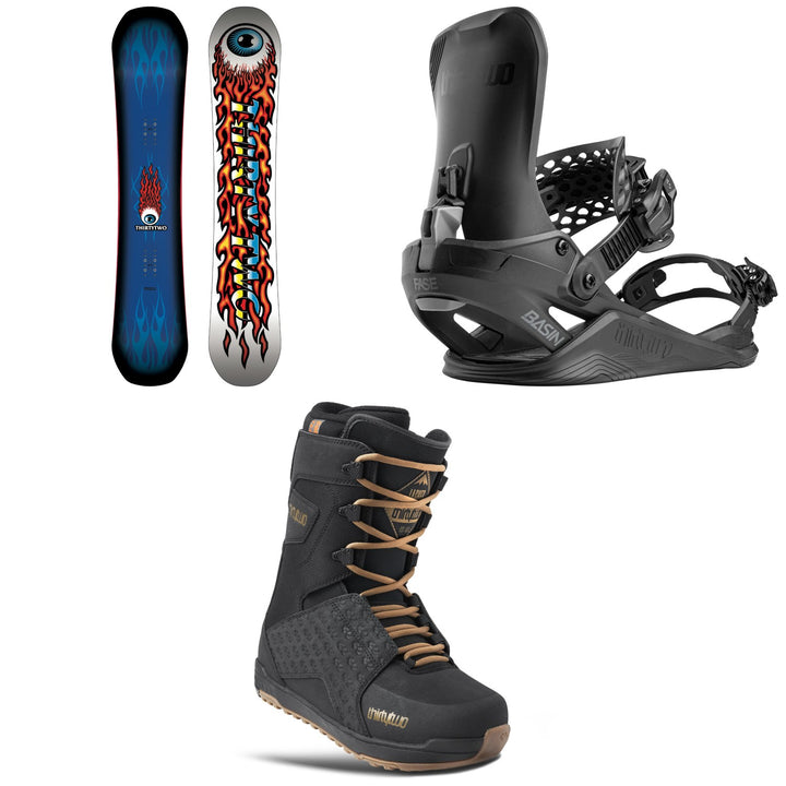 thirtytwo Cold World Snowboard + Basin FASE Snowboard Bindings + Lashed Snowboard Boots 2027