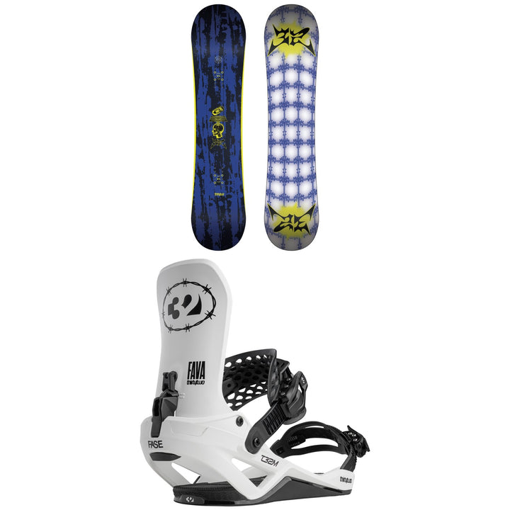thirtytwo Thrill Pill Snowboard + T32M FASE Snowboard Bindings 2027