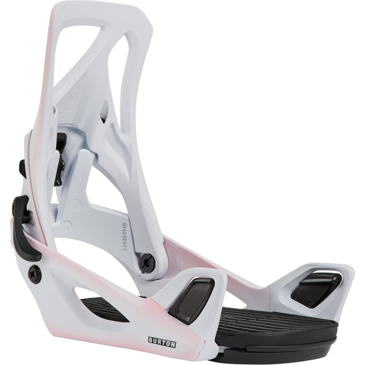 Women's Burton Step On Re:Flex Snowboard Bindings, Pink Outline / M