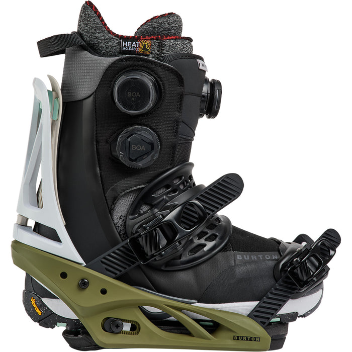 Burton Escapade Snowboard Bindings - Women's White/Dried Moss