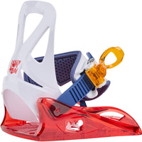 Burton Grom Snowboard Binding - Kids' 2027 Red/Multi::Red/Multi