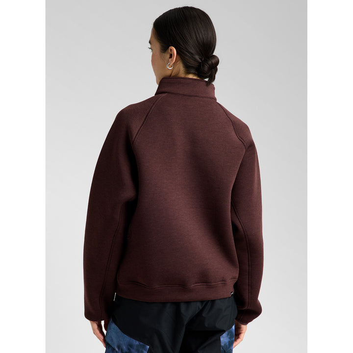 Burton SpaceCloud 1/4 Zip Top - Women's Bear Hug Brown Heather