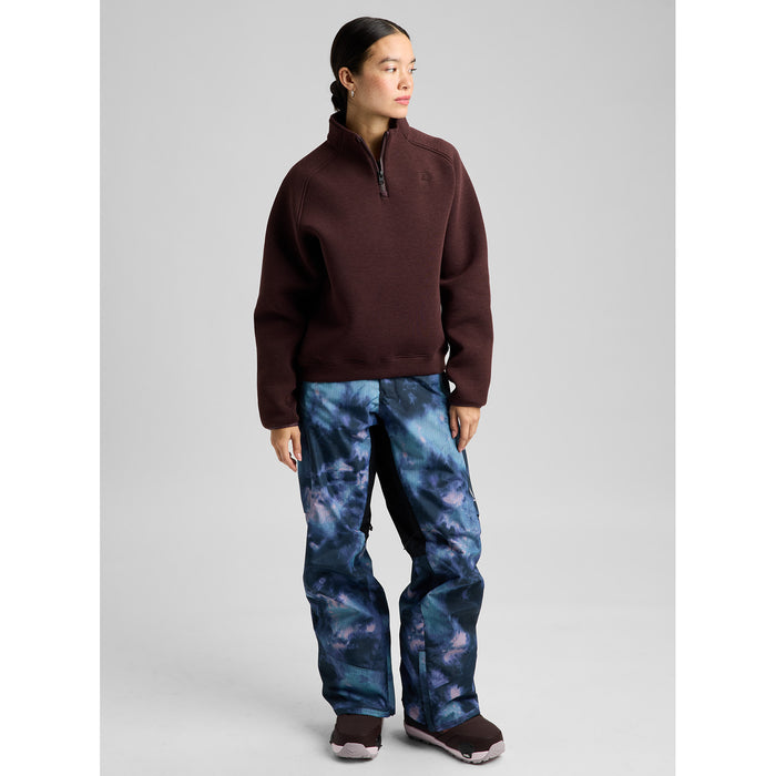 Burton SpaceCloud 1/4 Zip Top - Women's Bear Hug Brown Heather