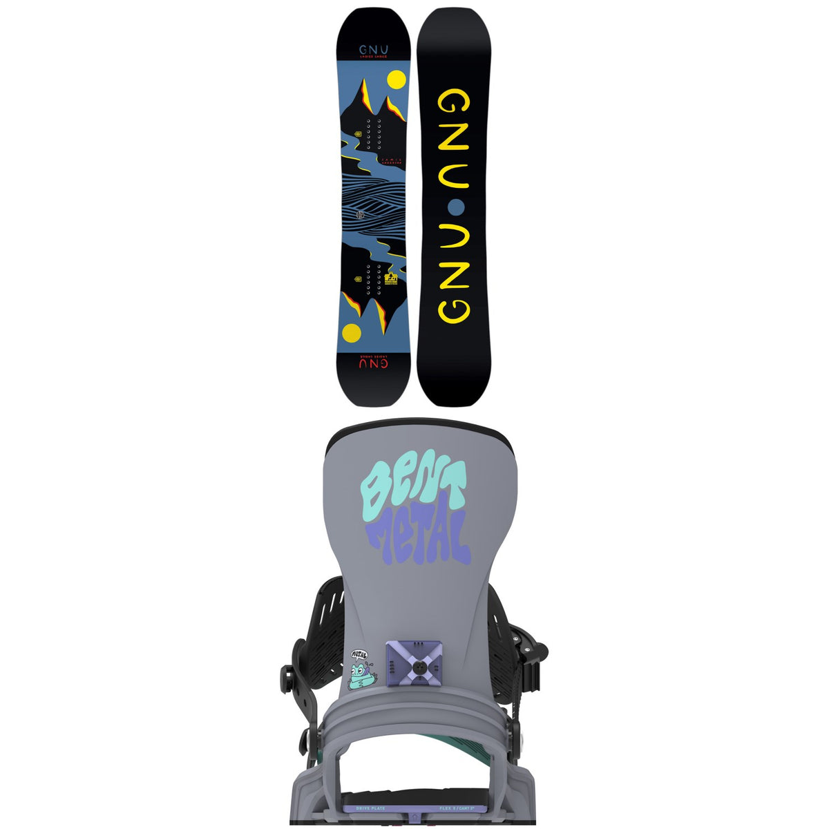 GNU Ladies Choice Snowboard + Bent Metal Stylist Snowboard Bindings - Women's 2027